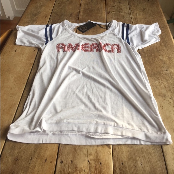 Chaser White and Red Graphic Tee - Picture 3 of 5